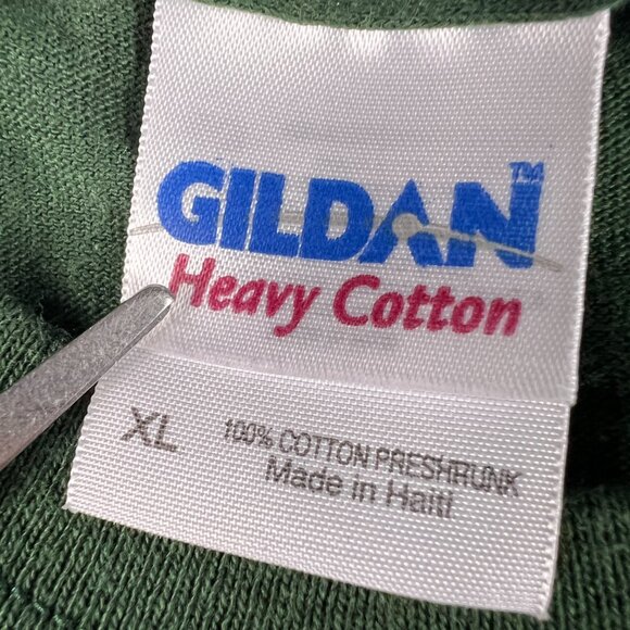 Y2K Tree Hugger Marijuana Funny Shirt Extra Large Green Faded Short Sleeve Tee - Picture 4 of 9